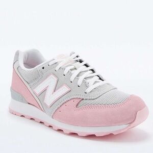 New Balance Women's Pink and Gray Sneakers